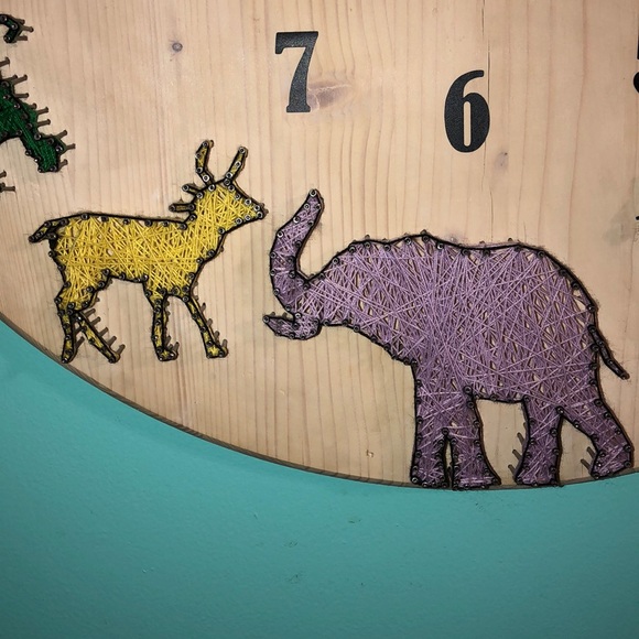 Animal string art clock - Picture 3 of 8